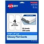 Avery Leaf Integrated Cards, Glossy White, 200/Pack (19479399112)~#|#~90D2EA9C-2FCD-475C-B865D1F0DDAA244A_sc7