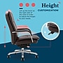 La-Z-Boy Opus Ergonomic Bonded Leather Swivel Executive Chair, Dark Brown and Chrome (CCHR10015E)~#|#~90DA4EA6-A199-4C42-9F88ED341F0A36F6_sc7