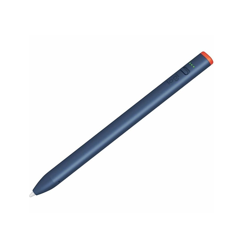 Logitech Education Edition Crayon Stylus for iPads (USB-C Models), Navy Blue/Orange (914-000078) image 1
