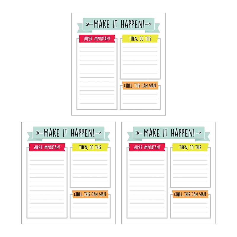 Carson-Dellosa Aim High Notepad Set, Multicolored (145398) image 1
