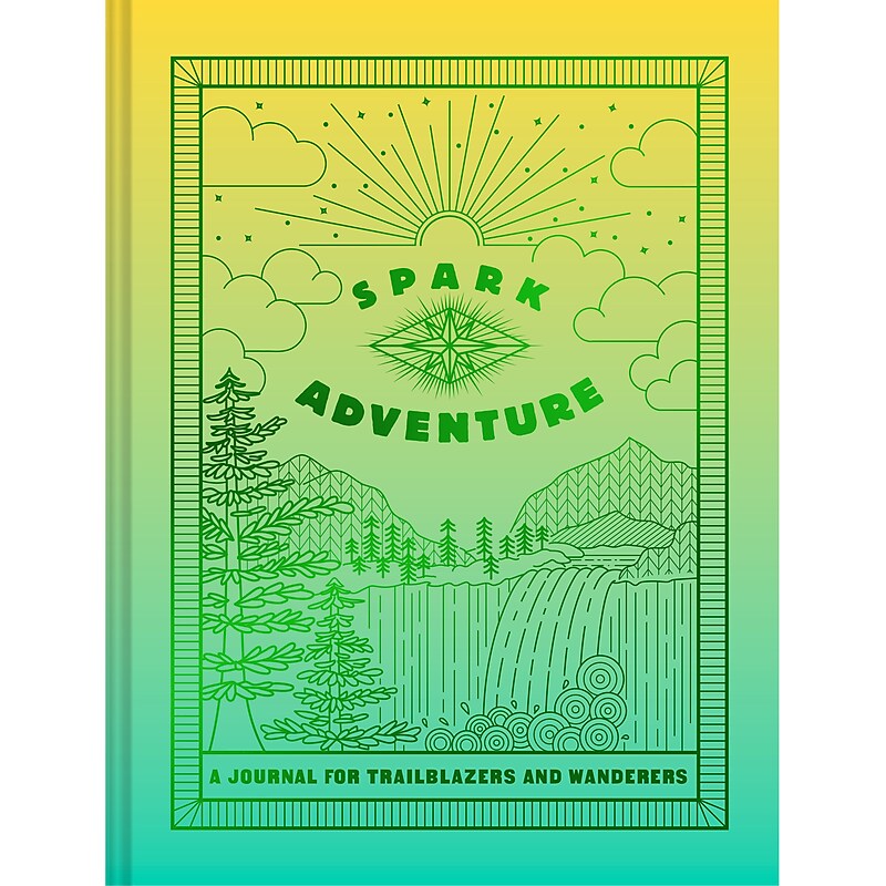 Chronicle Books Spark Collection: Adventure Hardcover Prompts Guided Journal, 6.3" x 8.25", 176 Pages (9781797222165) image 1