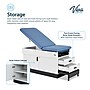 Viva Comfort Slimline Exam Table Base with Leg Rest, Step Stool, Drawers, Stirrups, 420 lbs Capacity, Blue (ADI996-FBSU-M2-BLU)~#|#~90DDEC06-DFD4-4FC8-A8148C88382AA710_sc7
