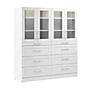 Bestar Florence Walk-In Closet System, 10 Shelves, 8 Drawers, 71"W x 25"D, White (127614-000017)~#|#~90E328C7-DDC3-4E60-B735A95C7A4BDFBB_sc7