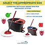 BISON LIFE Kleen Handler Microfiber Spin Mop Head Refill, White, 24/Pack (BPES-SPM-MFR-W-L-1-24A)~#|#~90E68D57-C992-459E-A966DC1D06439484_sc7