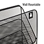 Mind Reader 4-Pocket Metal Wall Mount File Storage Desk Organizer, Black (MAGROUND-BLK)~#|#~90E8792F-ACDF-4C6F-A2C994FD280470BF_sc7