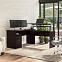 Bush Furniture Cabot 60"W 3 Position Sit to Stand L Shaped Desk, Espresso Oak (CAB043EPO)~#|#~90EDEA9A-0FC5-4B09-8D8B9DDD5B7605A0_sc7