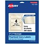 Avery Pearlized Ivory Rectangle Multipurpose Labels, 2" x 7", Ivory, 200/Box (94243)~#|#~90F014A2-2E7F-426B-BA206B15A1D39B65_sc7