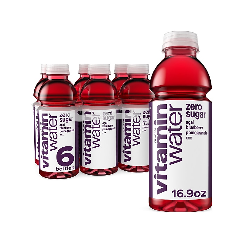 Vitaminwater Zero XXX Açaí Blueberry Pomegranate Enhanced Water, 16.9 oz., 24/Carton (00786162003515) image 1