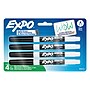 Expo Dry Erase Markers, Fine Tip, Black, 4/Pack (86661)~#|#~90FA410F-2635-4B97-AA312846889B4CB2_sc7