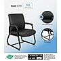 Boss Office Products Vinyl Guest Chair, Black (B709)~#|#~90FD155F-47BF-4051-8B6BA7155568212A_sc7
