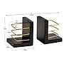 Mind Reader Wood Decorative Basket Bookends, 5"H, Black (BOOKBASK2-BLK)~#|#~90FD9665-3ACD-4945-8981159F2521D90E_sc7