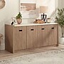 Sauder Dixon City 30"H Storage Credenza with 2 Shelves, Brushed Oak (432894)~#|#~910374B1-CFBC-4B76-B12B52FCBA5384B0_sc7