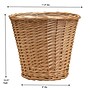 Household Essentials Handwoven Willow Wicker Waste Basket with Distressed Finish and Includes Plastic Liner (HHML-2312)~#|#~91050029-3CFF-4597-976AF07BAC65C812_sc7