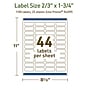 Avery Dissolvable Rectangle Multipurpose Labels, 2/3" x 1-3/4", Off-white, 1100/Pack (94209)~#|#~9105F53C-8FBA-4BF7-8D05BEE3AB9F4964_sc7