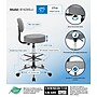 Boss Caressoft Vinyl Medical/Drafting Stool with Back Cushion, Grey (B16245-GY~#|#~910A1217-0666-469D-8C61EDD9E1A35E37_sc7