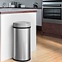 iTouchless Stainless Steel Semi-Round Sensor Trash Can with Extra-Wide Lid and AbsorbX Odor Control, 13 Gal., Silver(IT13HX)~#|#~91106F9C-187F-4D5C-8A82A7544069E650_sc7