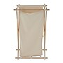 Household Essentials X‑Frame Wood Laundry Hamper with Folding Beech Frame and Washable Cream Poly‑Cotton Bag (HH6785-1)~#|#~91199358-42A3-4BA8-89E9313642DE2566_sc7