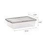 Iris 28 Quart Snap Top Plastic Snap Closure Storage Bin, Clear (500219)~#|#~911A61D7-4961-4B52-B3FFB5EA51C29F96_sc7