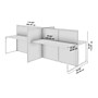Bush Business Furniture Easy Office 4 Person Cubicle Desk, Natural Elm (EOD660NE-03K)~#|#~911D9EFF-D9C7-4A06-BEE8470B4C50237E_sc7