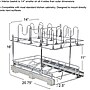 Household Essentials Glidez Steel Dish Rack, Chrome (HHC42617-1)~#|#~911E8603-60F3-4F98-9B7D4A386807EF98_sc7