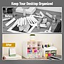 Mind Reader 9-Compartment Plastic Desk Organizer, White (BOX9-WHT)~#|#~911ED9E3-3976-4223-837A2BC35D6FF454_sc7