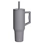 Elemental Commuter Series Stainless Steel Triple Wall Insulated Tumbler with 2 Straws & Handle, 40 oz., Graphite (ET40GP3)~#|#~9124CE79-3880-4B04-86CAC64A673C43F0_sc7