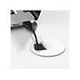 Bush Business Furniture Echo 60"W L Shaped Bow Front Desk, Pure White/Modern Gray (ECH025WHMG)~#|#~912F4477-A428-4FF9-A9306D0554F27AD9_sc7