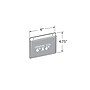 Azar Sign Holder, 6" x 4.25", Horizontal, Wall Mounted, Clear, Acrylic, 10/Pack (162734)~#|#~91300D77-35FB-43B0-82B5F6AB9510BB07_sc7