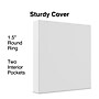 Staples 1 1/2" 3-Ring View Binder, White (ST23729-CC)~#|#~9134D087-B3D3-4835-9D44722A92B8972D_sc7