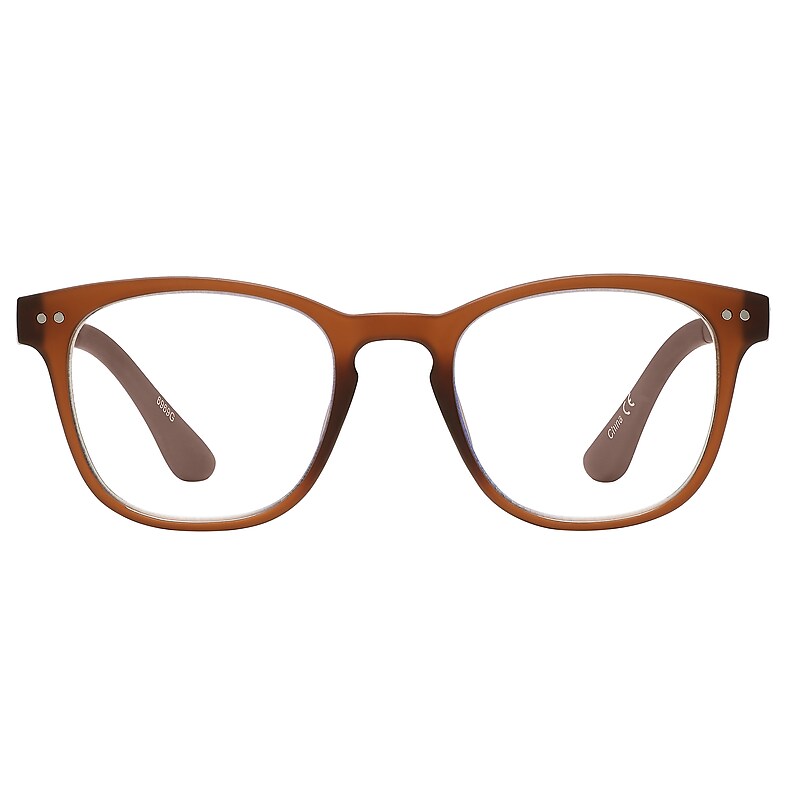 SAV Tri-focus Blue Light +2.50 Reading Glasses, Brown (E2306) image 1