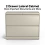 Staples Commercial 2-Drawer Lateral File Cabinet, Letter/Legal Size, Lockable, 28.15"H x 36"W x 18.62"D, Putty (60921/17450)~#|#~913C5A02-C819-4DC4-86CA56465B3F5B18_sc7