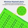 Avery Laser/Inkjet Multipurpose Rectangle Labels, 0.5" x 1.75", Neon Green, 1200/Pack (94204)~#|#~913D1E66-4DFF-455C-B9277BD9FA6561E2_sc7