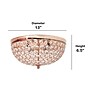 Lalia Home Crystal Glam 2 Light Ceiling LED Flush Mount, Rose Gold, 2/Set (LHM-2000-RG-2PK)~#|#~913D4848-E664-40D2-9BAB6CB214CEA770_sc7