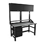 Safco TechWorks 60"W x 30"D Heavy-Duty Workstation (TWTYP17TBLKSTGMBK)~#|#~91408195-3498-4E33-95303A4EBE925257_sc7