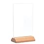 Excello Global Products Generic Holder, 4" x 6", Vertical, Desktop/Countertop, Brown Acrylic (SGNH-WB-4X6)~#|#~91425B3B-14A5-417A-AA72F6ECA94466DB_sc7