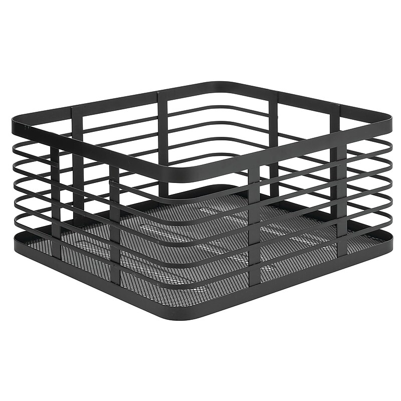 mDesign Steel Organizer, Matte Black (25932) image 1