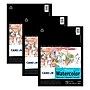 Canson Artist Series 9" x 12" Montval Watercolor Pad, 12 Sheets/Book, 3/Bundle (MCX100511051-3)~#|#~914D1B1D-CFCF-4FB1-BEE0C2FC2685B1ED_sc7