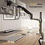 Mount-It! Dual Monitor Gas Spring Desk Mount with Pole and Crossbar For Screens Up to 32", 19.8 lbs Per Arm, Black (MI-12005)~#|#~9150CF51-6276-416C-BF7390B7ADF3E2D7_sc7