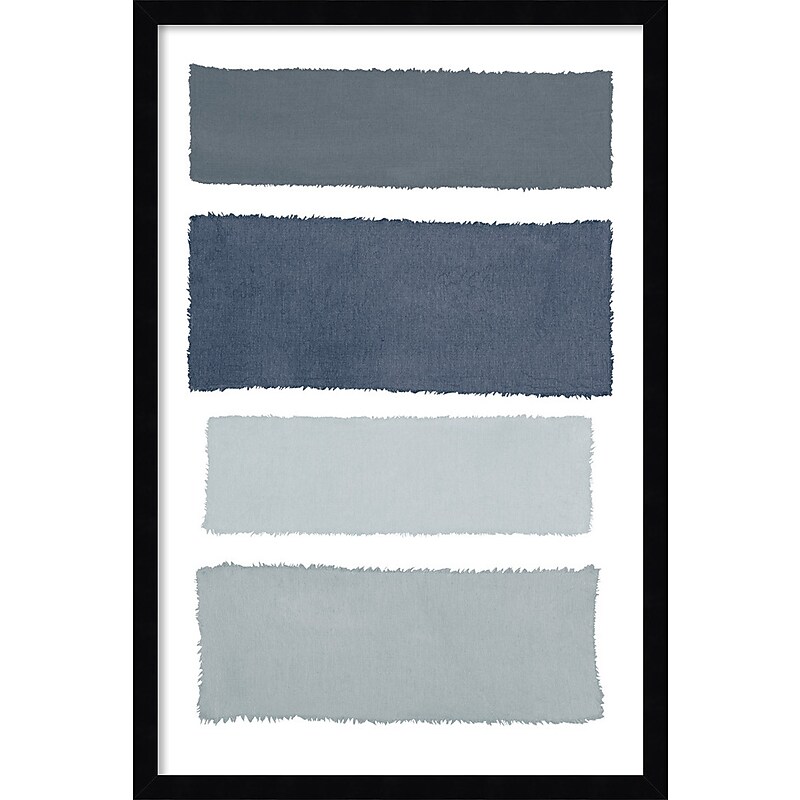 Amanti Art Painted Weaving I Gray by Piper Rhue Wood Framed Wall Art Print, 18" x 26" (A42675461072) image 1