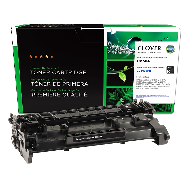 CIG 58A Remanufactured Black Standard Yield Toner Cartridge Replacement for HP CF258A (201431PR) image 1