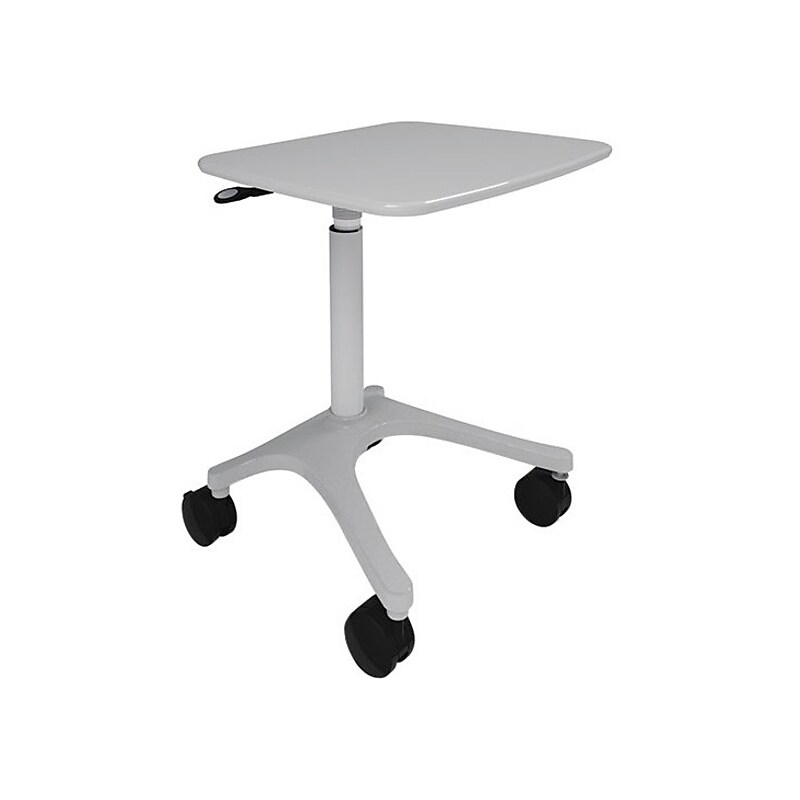 Anthro Zido Adjustable‑Height Mobile Cart, Cool Gray (ZAH25CG/CG4) image 1