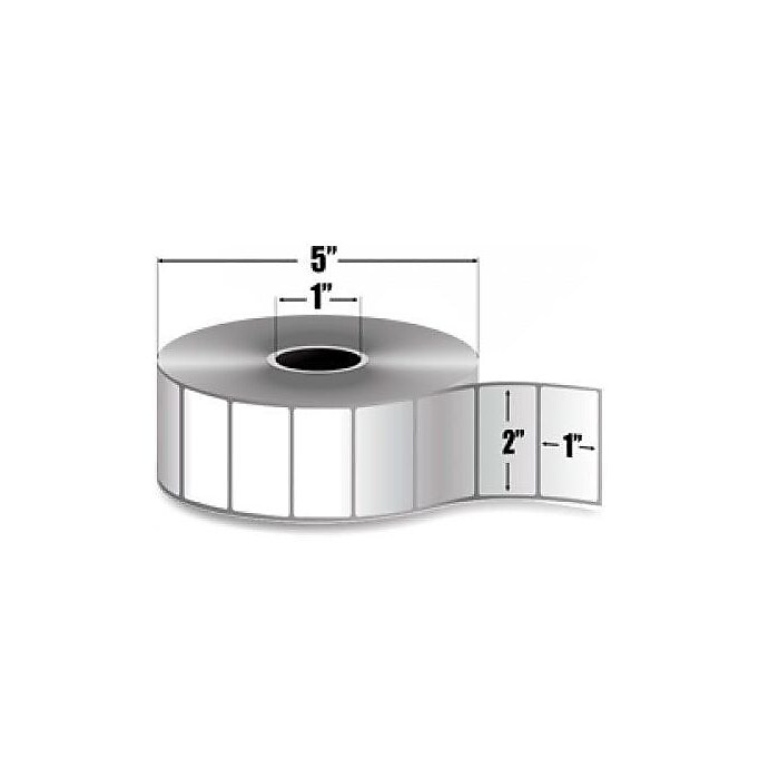 Zebra PolyPro 3000T Polypropylene Thermal Transfer Label, White, 1