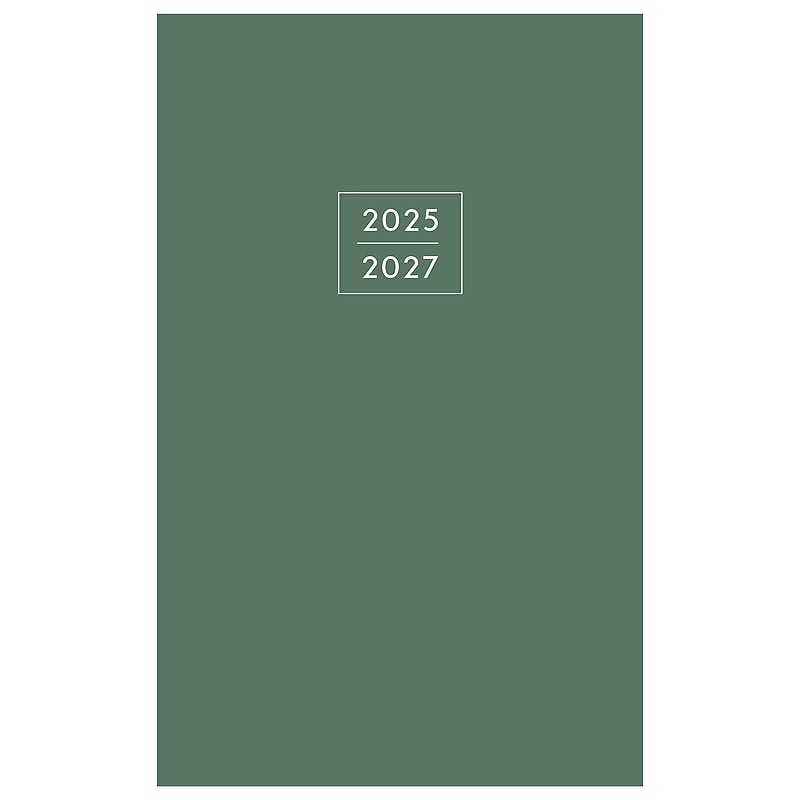 2025-2026 Blue Sky 5" x 8" Academic Year Weekly & Monthly Student Planner, Plastic Cover, Fern Green (156702) image 1