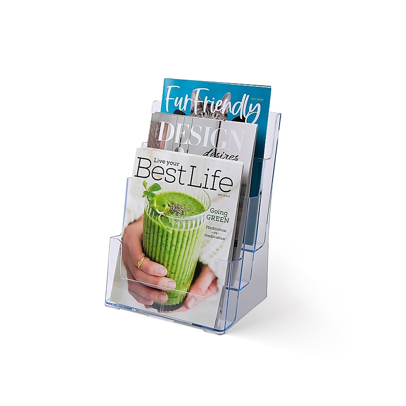 Staples Literature Holder, 12.62" x  9.5", Clear Plastic (ST16652/16652) image 1