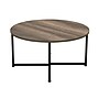 Household Essentials Jamestown Round Coffee Table, Ashwood/Black (HH8079-1)~#|#~915B1D62-E5B8-43A6-B69798A7C2F9D82A_sc7