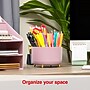 Staples 5-Compartment Rotating Plastic Desk Organizer, Dusty Pink (ST63865)~#|#~915E06DF-39F5-4A78-AB197BB0158B5DB8_sc7