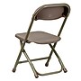 Flash Furniture Plastic Kids Folding Chair, Brown, 2 Pieces (2YKIDBN)~#|#~915F9FE5-FB4C-45B4-B966905A4A1ABC3A_sc7