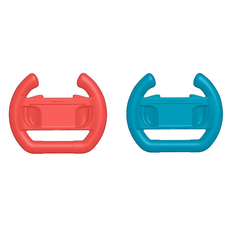 Subsonic Duo Controller Racing Wheel for Joy-Con Controllers, Nintendo Switch Compatible, Red & Blue (SA5597) image 1