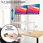 Mount-It! Electric Standing Desk Converter with Dual Monitor Mount, White (MI-7952WHT)~#|#~91632727-828D-416F-A578560E7909644D_sc7