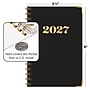 2027 Excello Brands 6" x 8" Weekly & Monthly Standard Planner, Paperboard Cover, Black/Gold (FSHN-CY27-58-12)~#|#~9166B825-A64F-47F7-8B64609BD11DA884_sc7